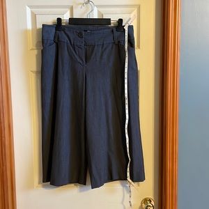 Style&co Grey wide leg crop pants size 14